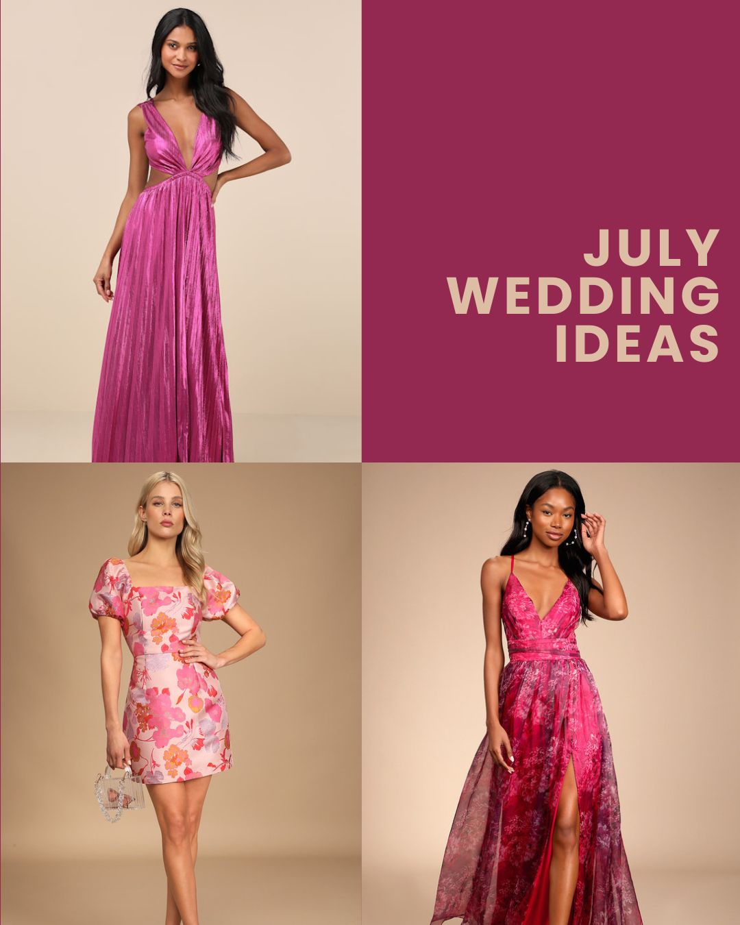 july wedding guest idea